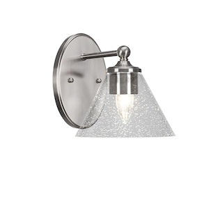 Capri - 1 Light Wall Sconce-7.75 Inches Tall and 7 Inches Wide