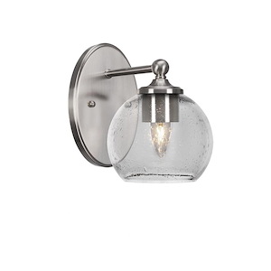 Capri - 1 Light Wall Sconce-8.25 Inches Tall and 5.75 Inches Wide