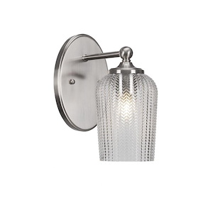 Capri - 1 Light Wall Sconce-10.5 Inches Tall and 5 Inches Wide