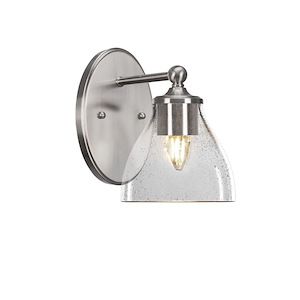 Capri - 1 Light Wall Sconce-9 Inches Tall and 6.25 Inches Wide