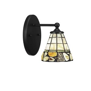 Capri - 1 Light Wall Sconce-8.75 Inches Tall and 7 Inches Wide