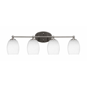 Capri - 4 Light Bath Bar-9.25 Inches Tall and 30 Inches Wide