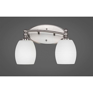 Capri - 2 Light Bath Bar-9.5 Inches Tall and Inches Wide