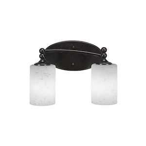 Capri - 2 Light Bath Bar-10 Inches Tall and Inches Wide