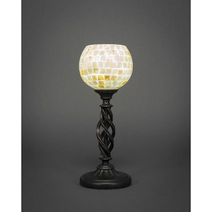 Elegante - 1 Light Mini Table Lamp-15 Inches Tall and 6 Inches Wide