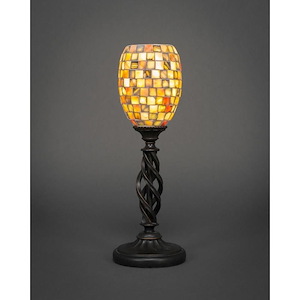 Elegante - 1 Light Mini Table Lamp-16.5 Inches Tall and 6 Inches Wide