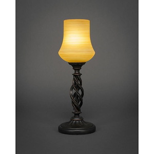 Elegante - 1 Light Mini Table Lamp-16.5 Inches Tall and 5.5 Inches Wide