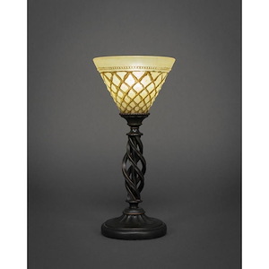 Elegante - 1 Light Mini Table Lamp-15 Inches Tall and 7 Inches Wide