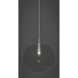 Kimbro - 1 Light Stem Hung Stem Hung Pendant-13.75 Inches Tall and 13.75 Inches Wide