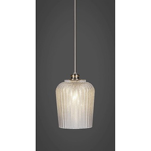 Cordova - 1 Light Stem Hung Stem Hung Pendant-12 Inches Tall and 9 Inches Wide