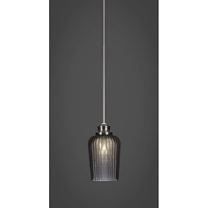 Cordova - 1 Light Stem Hung Stem Hung Pendant-8.5 Inches Tall and 5 Inches Wide