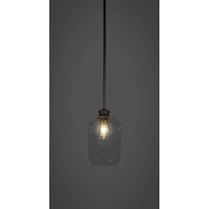 Rocklin - 1 Light Stem Hung Stem Hung Pendant-10.75 Inches Tall and 6.75 Inches Wide - 1006854