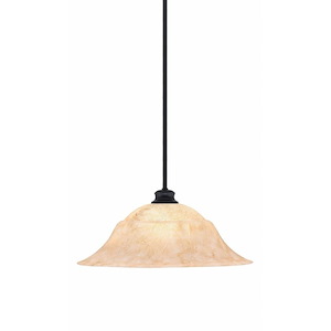 Stem - 1 Light Pendant With Hang Straight Swivel-9.5 Inches Tall and 20 Inches Wide