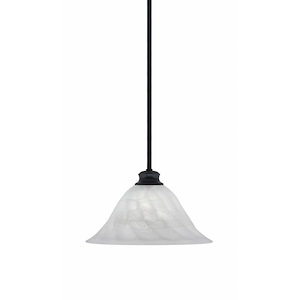 Stem - 1 Light Pendant With Hang Straight Swivel-9 Inches Tall and 14 Inches Wide - 1290462