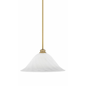 Stem - 1 Light Pendant With Hang Straight Swivel-9.25 Inches Tall and 20 Inches Wide - 1290463