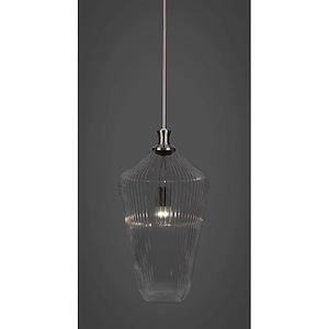 Carina - 1 Light Stem Hung Stem Hung Pendant-20 Inches Tall and 10.5 Inches Wide - 1025507
