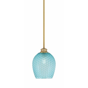 Zola - 1 Light Stem Hung Pendant-10.75 Inche Tall and 7.5 Inches Wide