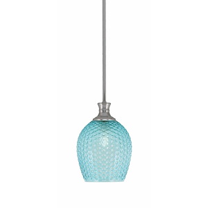 Zola - 1 Light Stem Hung Pendant-10.75 Inche Tall and 7.5 Inches Wide