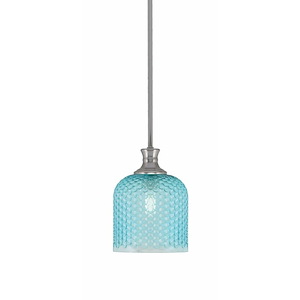 Zola - 1 Light Stem Hung Pendant-9.75 Inche Tall and 7.25 Inches Wide