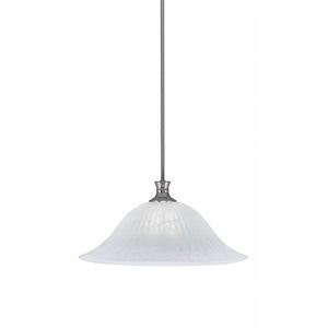 Stem - 1 Light Pendant With Hang Straight Swivel-9.25 Inches Tall and 20 Inches Wide