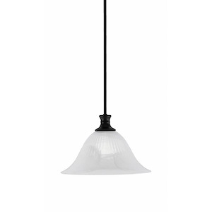 Stem - 1 Light Pendant With Hang Straight Swivel-8.75 Inches Tall and 14 Inches Wide - 1290472