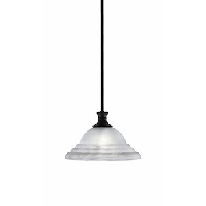Stem - 1 Light Pendant With Hang Straight Swivel-7.25 Inches Tall and 12 Inches Wide - 1290474