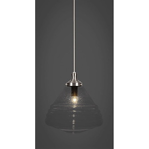 Carina - 1 Light Stem Hung Stem Hung Pendant-16.5 Inches Tall and 14 Inches Wide