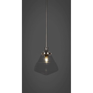Juno - 1 Light Stem Hung Stem Hung Pendant-11.5 Inches Tall and 9.75 Inches Wide