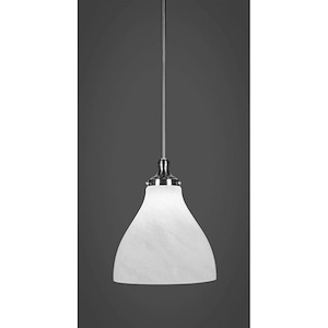 Juno - 1 Light Stem Hung Stem Hung Pendant-14 Inches Tall and 11.5 Inches Wide - 1219247