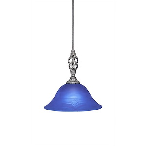 Elegante - 1 Light Stem Mini Pendant With Hang Straight Swivel-10.25 Inches Tall and 10 Inches Wide