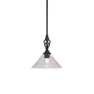 Elegante - 1 Light Mini Pendant With Hang Straight Swivel-10.5 Inches Tall and 10 Inches Wide