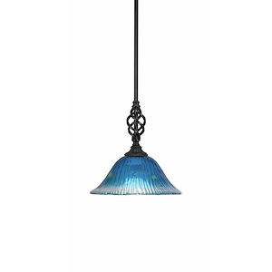 Elegante - 1 Light Mini Pendant With Hang Straight Swivel-10.25 Inches Tall and 10 Inches Wide
