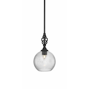 Elegante - 1 Light Mini Pendant With Hang Straight Swivel-18 Inches Tall and 13.75 Inches Wide - 1334401