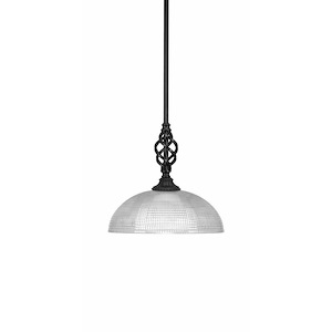 Elegante - 1 Light Mini Pendant With Hang Straight Swivel-10.5 Inches Tall and 13 Inches Wide - 1219129