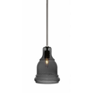 Palisade - 1 Light Stem Hung Stem Hung Pendant-10.75 Inches Tall and 7.25 Inches Wide