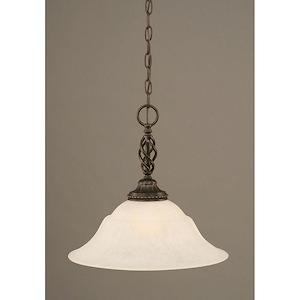 Elegante - 1 Light Pendant-14.75 Inches Tall and 16 Inches Wide