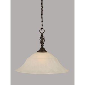 Elegante - 1 Light Pendant-15.5 Inches Tall and 20 Inches Wide