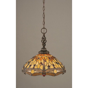 Elegante - 1 Light Pendant-16.25 Inches Tall and 16 Inches Wide - 359639