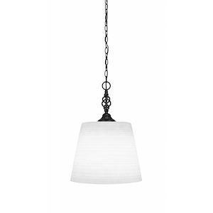 Elegante - 1 Light Pendant-16.5 Inches Tall and 10 Inches Wide