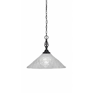 Elegante - 1 Light Pendant-14.5 Inches Tall and 16 Inches Wide