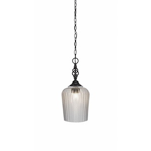 Elegante - 1 Light Pendant-19.75 Inches Tall and 9 Inches Wide