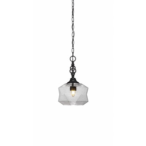 Elegante - 1 Light Pendant-15.25 Inches Tall and 8.75 Inches Wide