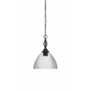 Elegante - 1 Light Pendant-14.25 Inches Tall and 10.75 Inches Wide