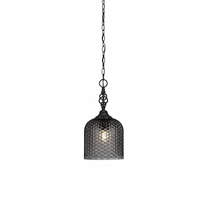 Elegante - 1 Light Pendant-16 Inches Tall and 7 Inches Wide