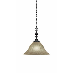 Elegante - 1 Light Pendant-15.25 Inches Tall and 14 Inches Wide