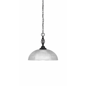 Elegante - 1 Light Pendant-13.25 Inches Tall and 13 Inches Wide