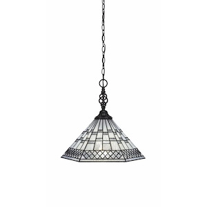 Elegante - 1 Light Pendant-16 Inches Tall and 16 Inches Wide
