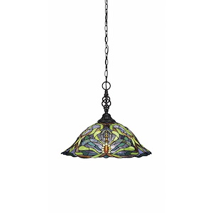 Elegante - 1 Light Pendant-15.25 Inches Tall and 19 Inches Wide - 1219507