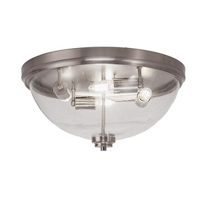 1 Light Flush Mount-8.75 Inches Tall and 18 Inches Wide