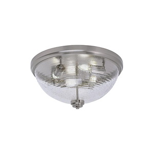 4 Light Flush Mount-8.75 Inches Tall and 18 Inches Wide